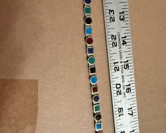 Sterling Silver Multi Stone Bracelet $24.00