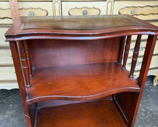 Leather Top Book Shelf 29" Tall 24" Long and 13" Wide $38.00