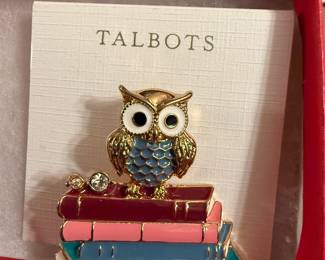 Talbots Owl Pin $8.00 New
