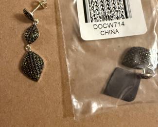 Sterling Silber Spinel Drop Earrings $15.00