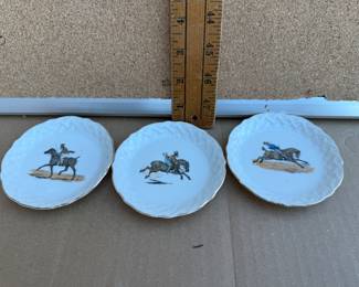3 Japan Horse Plates $6.00