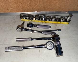 Socket Wrenchs and Sockets $10.00