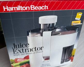 Hamilton Beach Juice Extractor, New $14.00