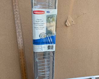 Rubbermaid Chrome Basket Cart $10.00