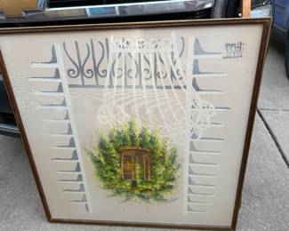 Large Framed Canvas Art 36" Tall $45.00