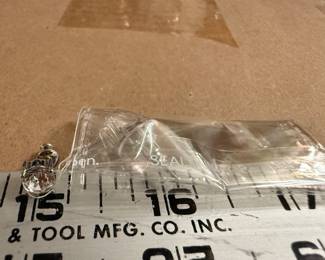 Clear Stone Stud Earrings Sterling Silver $5.00