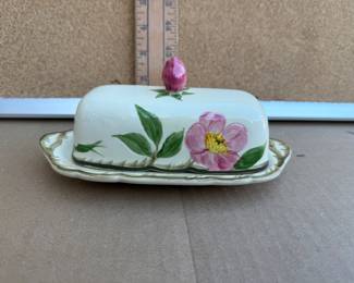 Franciscan Dessert Rose Butter Dish $15.00