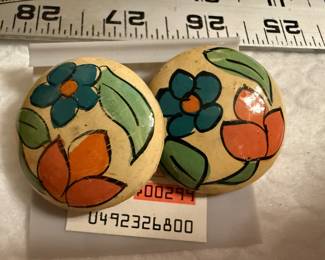 Clip On Floral Earrings $3.00