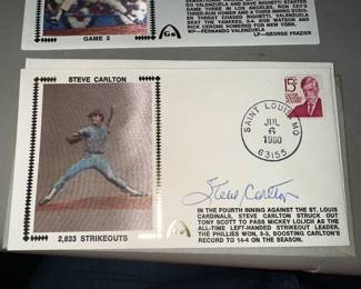 Steve Carlton First Day Cover Autographed $15.00