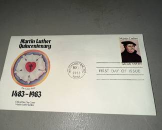 Martin Luther First Day Cover $3.00