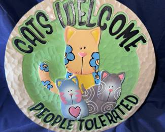 Cats Welcome People Tolerated $5.00