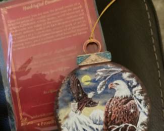 Eagle Wood Ornament $3.00