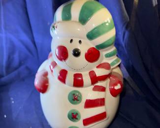 KMart Snowman Cookie Jar $5.00