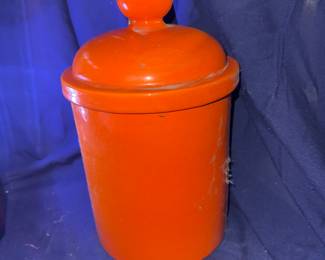 Orange Cookie Jar $25.00