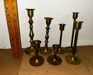  Brass Candlesticks $15.00