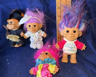 4 Troll Dolls $12.00