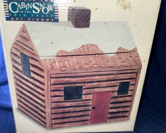 Cabin Snow Cookie Jar $10.00