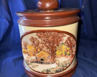 Ceramic Fall Scene Cookie Jar $10.00