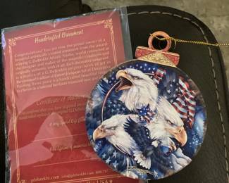 Eagle Flag Ornament $3.00