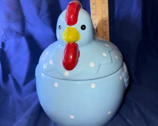Blue Chicken Cookie Jar $10.00