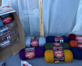 13 Red Heart Yarns $39.00