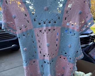 Pink and Blue Blanket $8.00