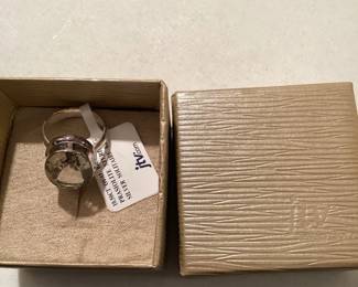 10.5CT Oval Brazilian Prasiolite Sterling Silver Ring Size 7 $18.00