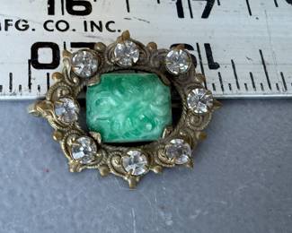 Brooch with Green Stone $12.00