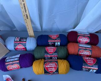 8 Red Heart Yarns $24.00