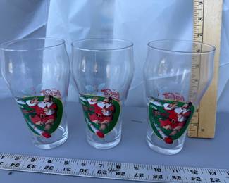 3 Coca Cola Glasses $5.00