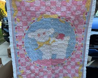 Sue Dreamer Lamb Blanket $18.00