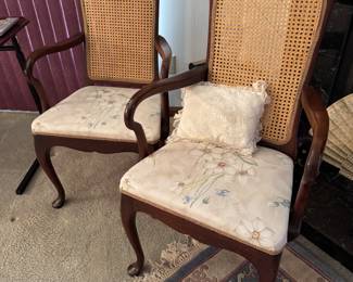 Beautiful caned back chairs