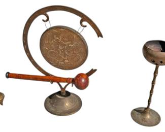 Brass Gong Incense Holders