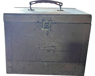 Oxford Brown Industrial Metal Filing Box
