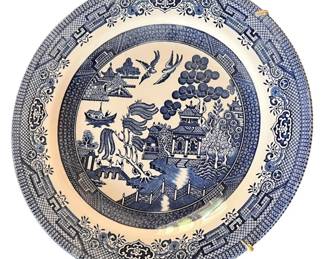 Churchill Blue Willow Dinner Plate