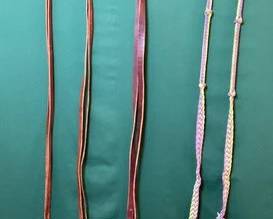 754 Split reins, three roping reins, martingale and war bonnet tie down