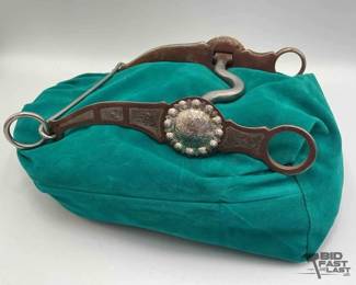 228  Vintage western style silver bit 