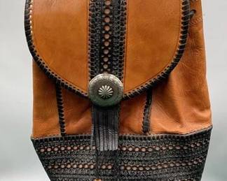 398 Two western style leather travel bags