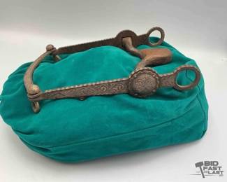 225  Vintage vaquero style sterling silver bit 