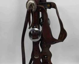 519 Antique brow band head stall