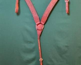 628 Two vintage breast collars