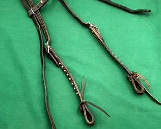 532  Black leather headstall 