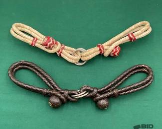 557  Two sets of braided hobbles 