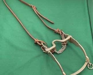 474  Leather split ear headstall with Sliester bit 