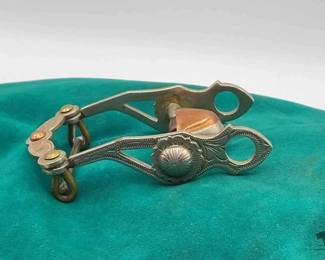 143  Santa barbara style show bit belt buckle 