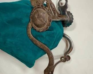 152  Vintage Sterling Silver Spade Bit with lots of Patina 