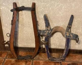 399  Two styles of vintage hame style collars 