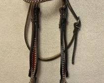 470 Western style head stall with Gist Classic Equine bit