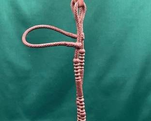 525  Rawhide braided head stall 