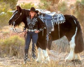 121 Vintage sterling silver Holtz Saddle Co. parade saddle